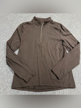 Lululemon Surge Warm 1/2 Zip Mens Size Medium Black